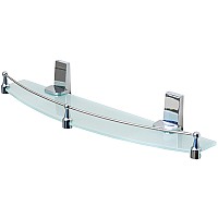 Стеклянная полка WasserKRAFT Lopau K-6044 Хром