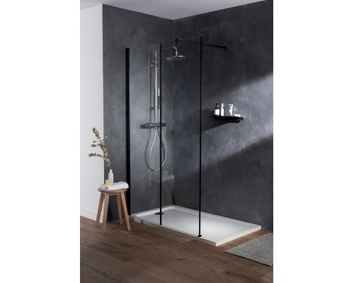 Душевая перегородка Jacob Delafon Serenity 120х200 Черный