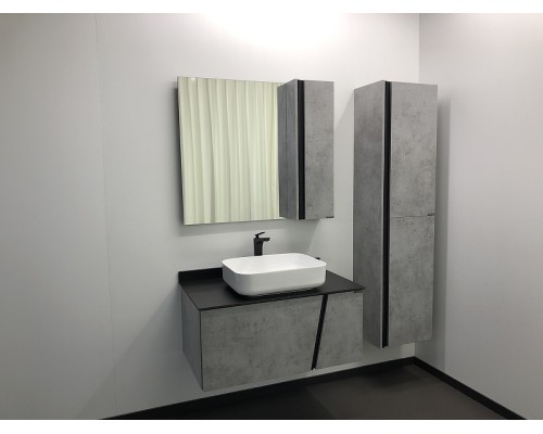 Шкаф пенал Comforty Эдинбург 40 00004147998 подвесной Бетон светлый