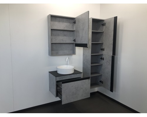 Шкаф пенал Comforty Эдинбург 40 00004147998 подвесной Бетон светлый