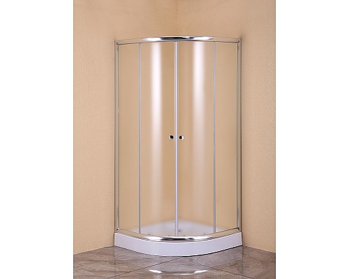 Душевой уголок Agger A01-080MCR 80x80 профиль Хром стекло матовое