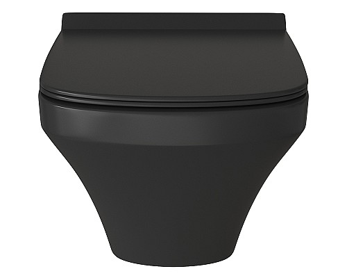 Унитаз Grossman GR-4440BMS подвесной Черный матовый с сиденьем Микролифт