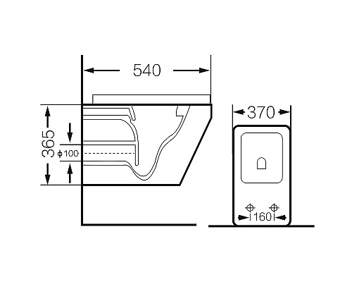 Унитаз Grossman GR-4440BMS подвесной Черный матовый с сиденьем Микролифт