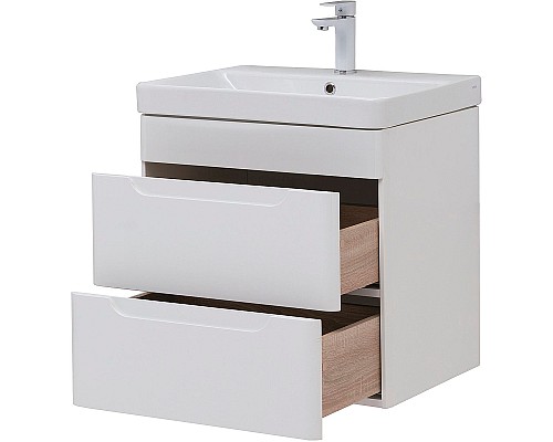 Тумба под раковину Aquanet София 60 288905 подвесная Белый глянец