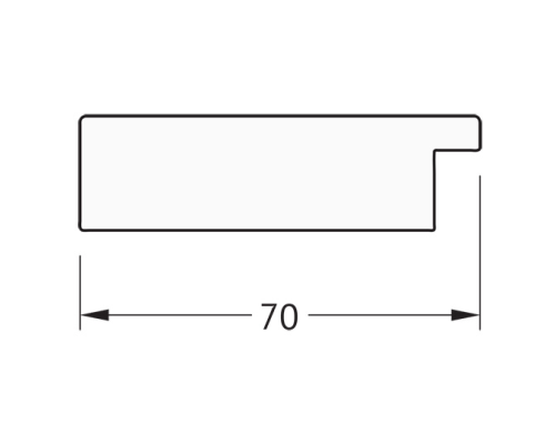 Зеркало Evoform Definite 136х76 BY 3306 в багетной раме - Соты медь 70 мм