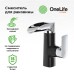 Смеситель для раковины Orange OneLife Черный матовый Хром глянцевый