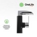 Смеситель для раковины Orange OneLife Черный матовый Хром глянцевый