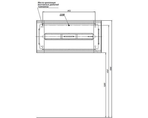 Зеркало Allen Brau Infinity 60 1.21020.BL с подсветкой Черное с сенсорным выключателем