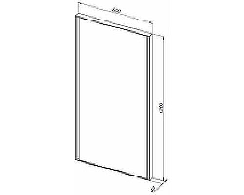 Зеркало Allen Brau Infinity 60 1.21020.BL с подсветкой Черное с сенсорным выключателем