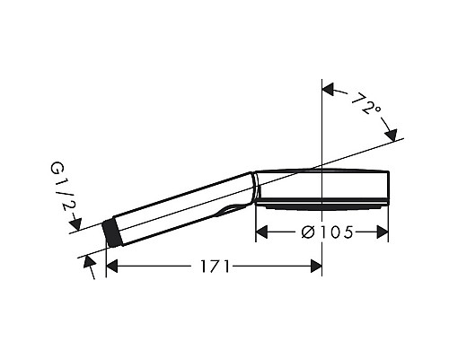 Ручной душ Hansgrohe Pulsify Select 105 3jet Activation 24100000 Хром