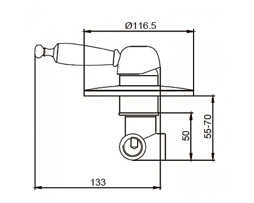 Смеситель для ванной KAISER Vincent 31017