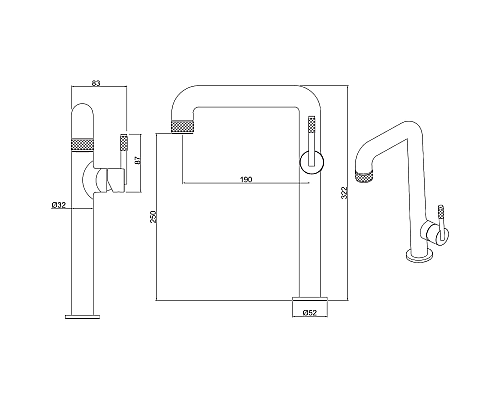 Смеситель для раковины Allen Brau Reality 5.32002-00 Хром