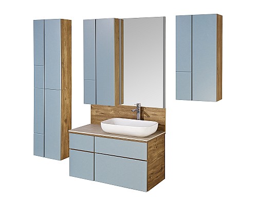 Тумба под раковину Aquaton Мишель 100 1A256901MIX30 подвесная Дуб рустикальный Фьорд