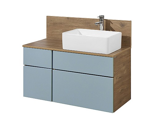 Тумба под раковину Aquaton Мишель 100 1A256901MIX30 подвесная Дуб рустикальный Фьорд