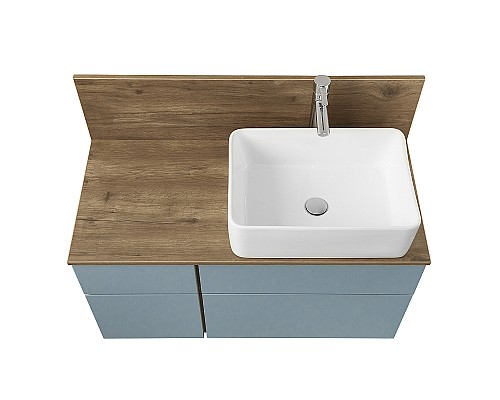 Тумба под раковину Aquaton Мишель 100 1A256901MIX30 подвесная Дуб рустикальный Фьорд