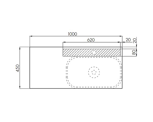 Тумба под раковину Aquaton Мишель 100 1A256901MIX30 подвесная Дуб рустикальный Фьорд