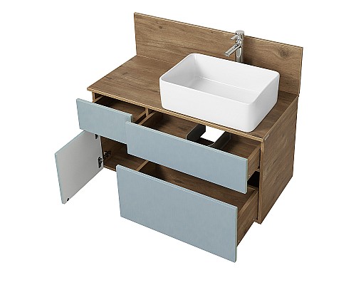 Тумба под раковину Aquaton Мишель 100 1A256901MIX30 подвесная Дуб рустикальный Фьорд