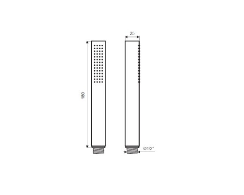 Ручной душ Excellent Loka AREX.SH.023CR Хром