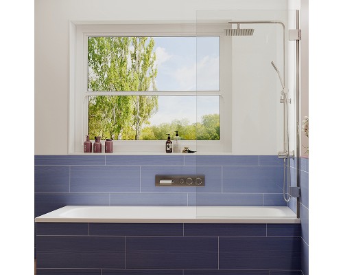 Шторка на ванну Ambassador Bath Screens 70х140 профиль Хром стекло CrystalPure