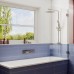 Шторка на ванну Ambassador Bath Screens 70х140 профиль Хром стекло CrystalPure
