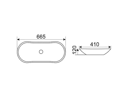 Раковина-чаша CeramaLux 67 503 Коричневая
