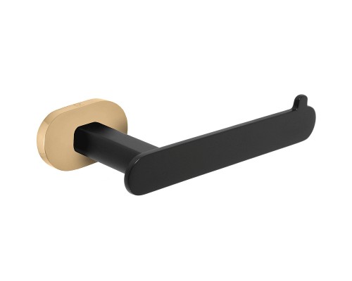 Держатель туалетной бумаги Rav Slezak Yukon YUA0402CMATZ Черный матовый Золото