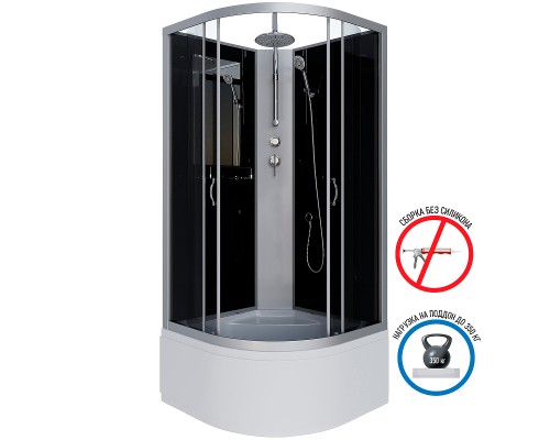 Душевая кабина Niagara Classic 90x90 NG-2508-14BKT без гидромассажа
