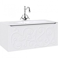 Тумба под раковину Clarberg Elegance 100 EL0110 подвесная Белая