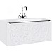 Тумба под раковину Clarberg Elegance 100 EL0110 подвесная Белая