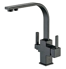 Смеситель для кухонной мойки ZORG Sanitary ZR 332 YF ЧЕРНЫЙ МЕТАЛЛИК