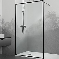 Душевая перегородка RGW Walk In WA-012B 100 35101210-84 профиль Черный стекло прозрачное