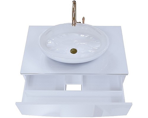 Тумба под раковину 1MarKa Nega 60П Ц0000002812 подвесная Белый глянец