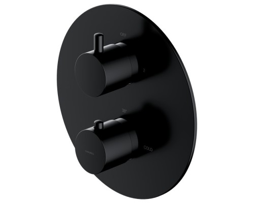 Смеситель термостатический для душа Omnires Y Y1236ROBL черный