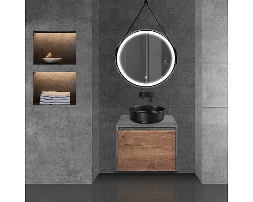 Тумба под раковину Vincea Mesa 60 VMC-2MS600TB подвесная T.Oak Beton