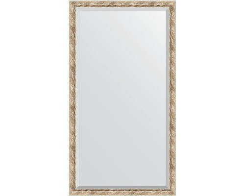 Зеркало Evoform Exclusive Floor 198х108 BY 6144 с фацетом в багетной раме - Прованс с плетением 70 мм