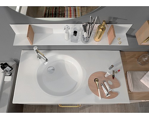 Раковина Jacob Delafon Odeon Rive Gauche 100 EXAU112-Z-00 Белая