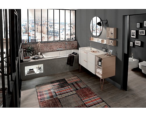 Раковина Jacob Delafon Odeon Rive Gauche 100 EXAU112-Z-00 Белая