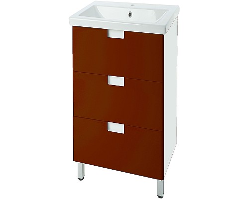 Тумба под раковину Bellezza Пегас 50 4630406140039 Красная Белая