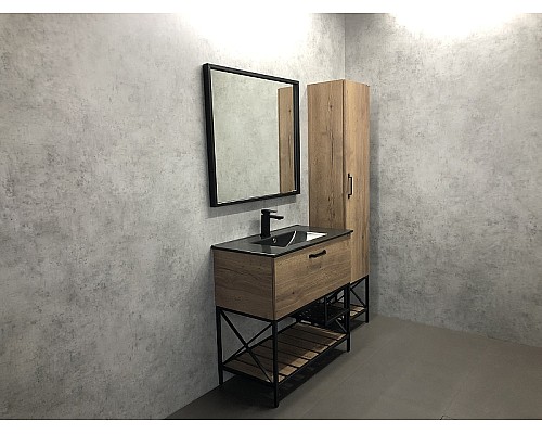 Зеркало Comforty Бредфорд 90 00004147988 Черное