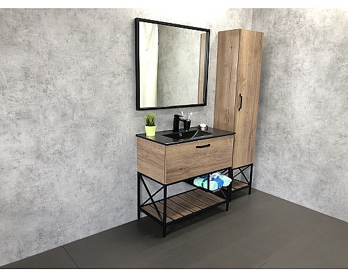 Зеркало Comforty Бредфорд 90 00004147988 Черное