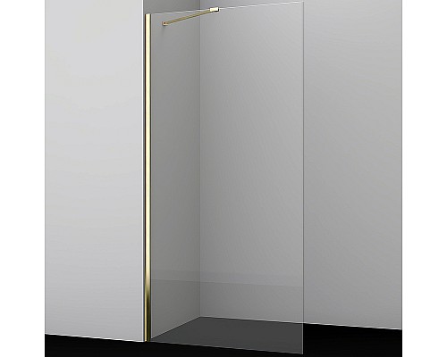 Душевая перегородка WasserKRAFT Aisch 90 55W39 профиль Матовое золото стекло прозрачное