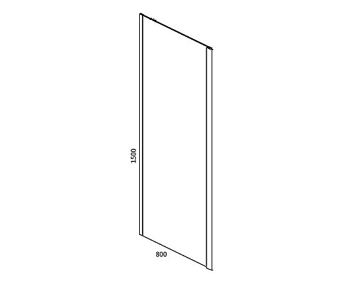 Душевая стенка RGW Z-050-4 80 352205408-11 профиль Хром стекло прозрачное