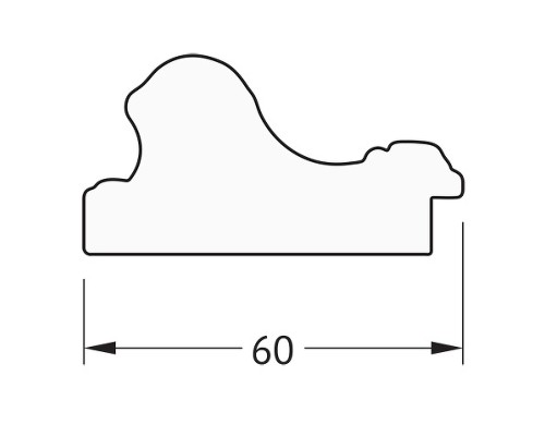 Зеркало Evoform Definite 135х75 BY 3299 в багетной раме - Бронзовые бусы на дереве 60 мм