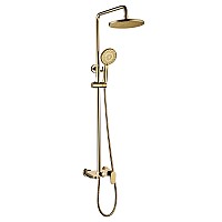Стойка для душа со смесителем Boheme Spectre Gold