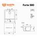 Кухонная мойка Ulgran Quartz Forte 580-05 Бетон
