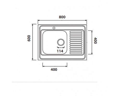 Кухонная мойка KAISER KSS-8060L