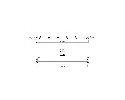 Планка с 6 крючками Bemeta 104606115