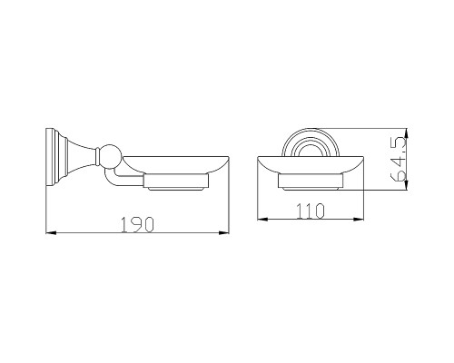 Мыльница Rav Slezak Morava MKA0300Z Золото