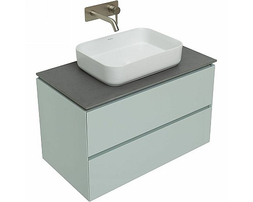 Тумба под раковину Allen Brau Infinity 85 1.21001.PWM подвесная Папирус матовый