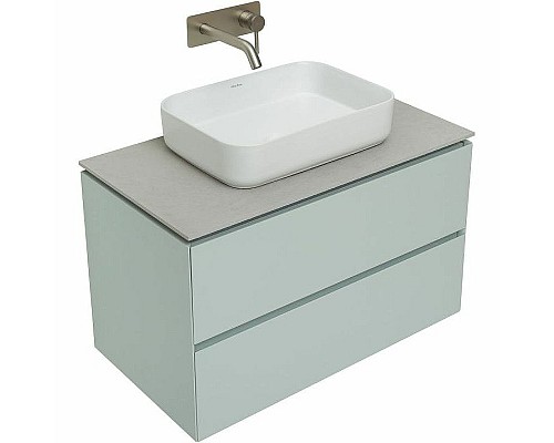 Тумба под раковину Allen Brau Infinity 85 1.21001.PWM подвесная Папирус матовый